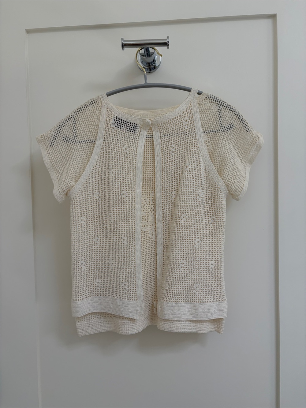 Vintage B Altman & Co Hand Crochet Two-Piece top - Picture 2 of 11
